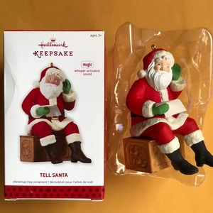 Tell Santa Hallmark ornament